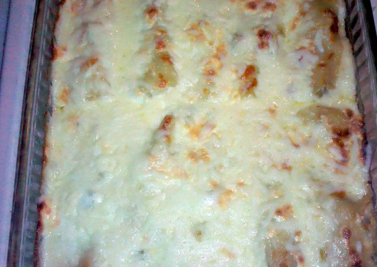 Simple Way to Prepare Ultimate White chicken enchiladas