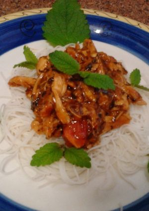 A picture of Ladybirds Chicken Stir Fry with Vermicelli Noodles.