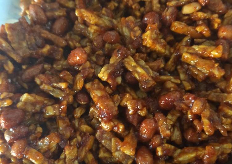 Resep Kering tempe pedas manis Anti Gagal