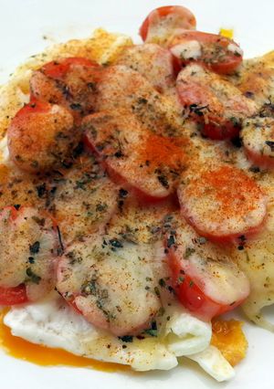 A picture of Baked Tomato And Egg.