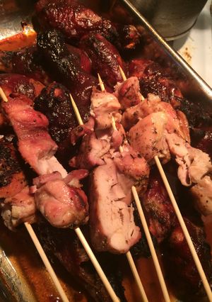 A picture of Chicken On A Stick.