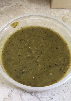Una foto de Salsa macha de habanero