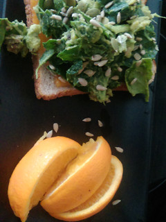 A picture of Teri's Avocado Spinach Slice.