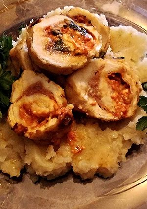 A picture of Chicken Roulade.