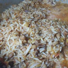 A picture of Rice and beans porriage.