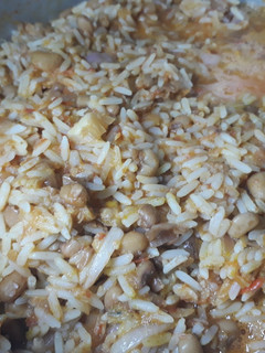 A picture of Rice and beans porriage.