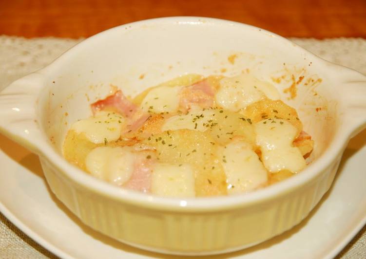 Simple Way to Prepare Super Quick Homemade Hakata Style Baked Potato Pancake With Mentaiko Mayonnaise