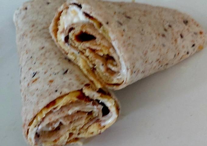 My Pancake Egg rolled in a Wrap