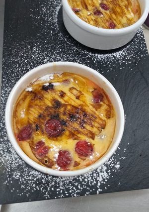 Una foto de Clafoutis de cereza