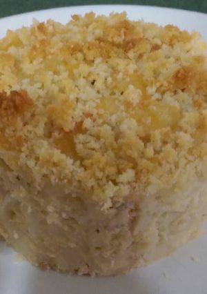 A picture of Salmon Mac N Cheese.