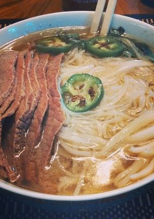 A picture of Pho (Slow cooker version).