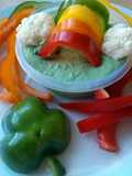 Vickys St Patricks Day Rainbow Veggies & Dip, GF DF EF SF NF