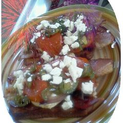A picture of Open face Breakfast sandwich.