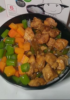 Foto resep Rice Bowl Rendah Kalori / Nasi Mangkuk
