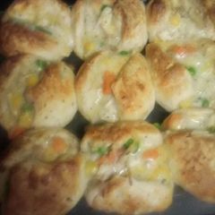 A picture of Minnie chicken pot pies.