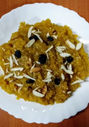 A picture of Squash halwa.