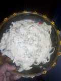 Fettuccine Chicken Alfredo(my version)