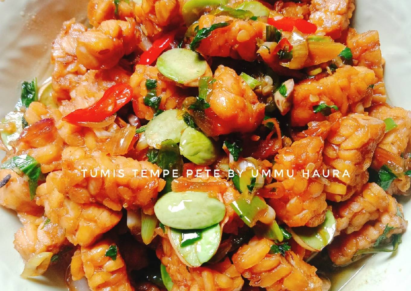 4. Tumis Tempe+Pete