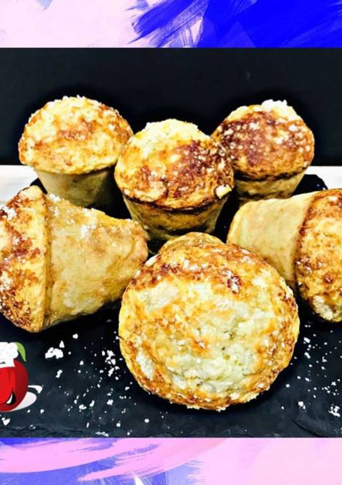 Una foto de Muffins salados de puerro y parmesano