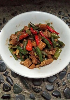Foto resep Oseng tempe kacang panjang