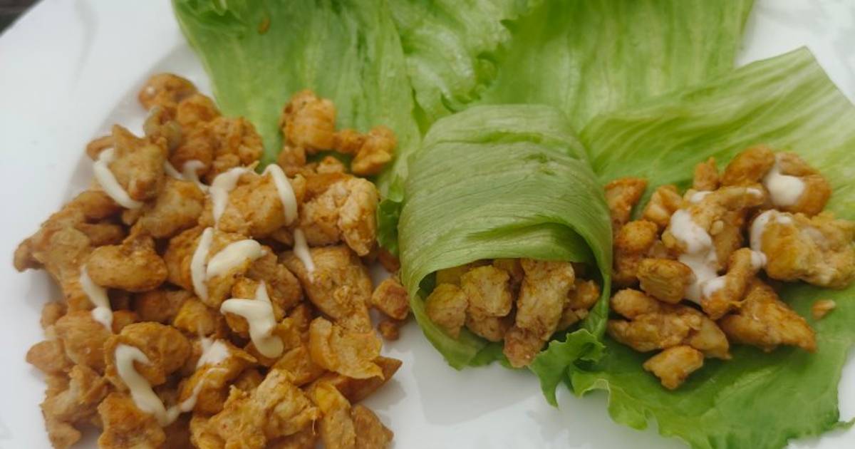 Resipi Ayam Mamak Iceberg Lettuce Wraps oleh FZ Adzlin Cookpad