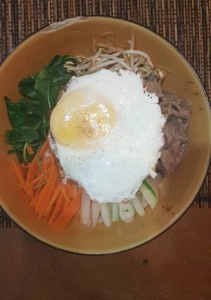 Foto resep Bibimbap Lezat (korean food)