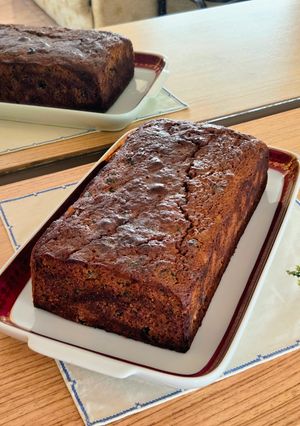 Una foto de Barmbrack o tea brack 🫖 Torta de té y pasas 🫖 Torta irlandesa 🍀 🇮🇪 🫖Budín, pan dulce, de Irlanda ☘️ 🇮🇪