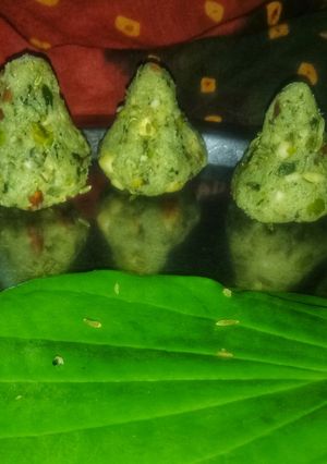 A picture of Paan coconut modak.
