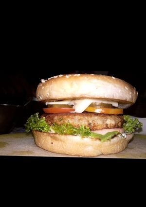 A picture of Chicken burgers.