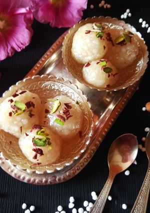 साबूदाना रसगुल्ले रेसिपी मुख्य फोटो