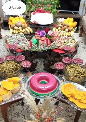 عکسی از دستور میز یلدا