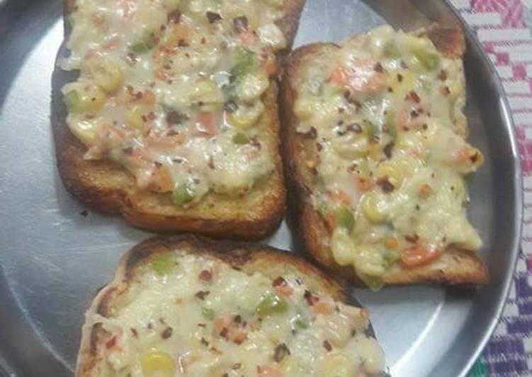 Cheese corn toast