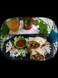 Chatpata Chana Wrap