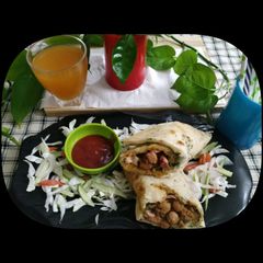 A picture of Chatpata Chana Wrap.