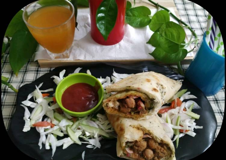 Recipe of Award-winning Chatpata Chana Wrap