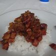Arroz con frijol dulce