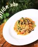 Miến ghẹ xào nấm mỡ cải ngọt carrot