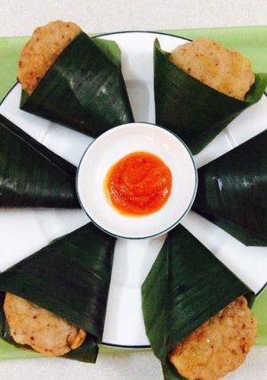 Hình của món Chả cá gói lá chuối. .