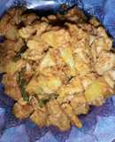 Sambel kentang & ayam masak gurih