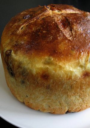 A picture of Panettone Style Sweet Bread.