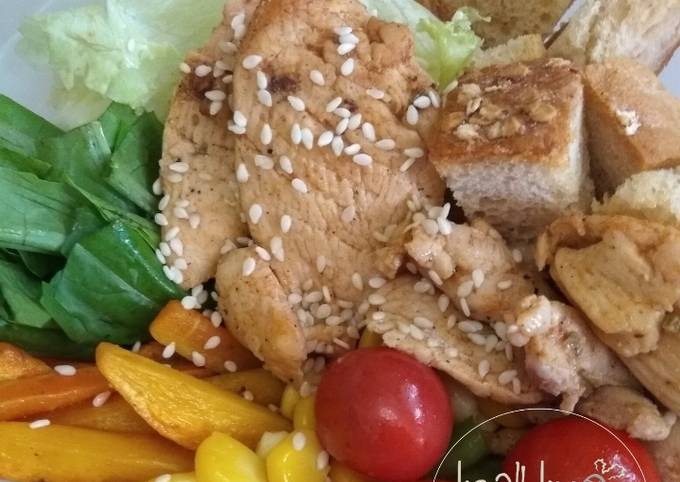 Cara Gampang Menyiapkan RESEP DIET | mix chicken salad Anti Gagal