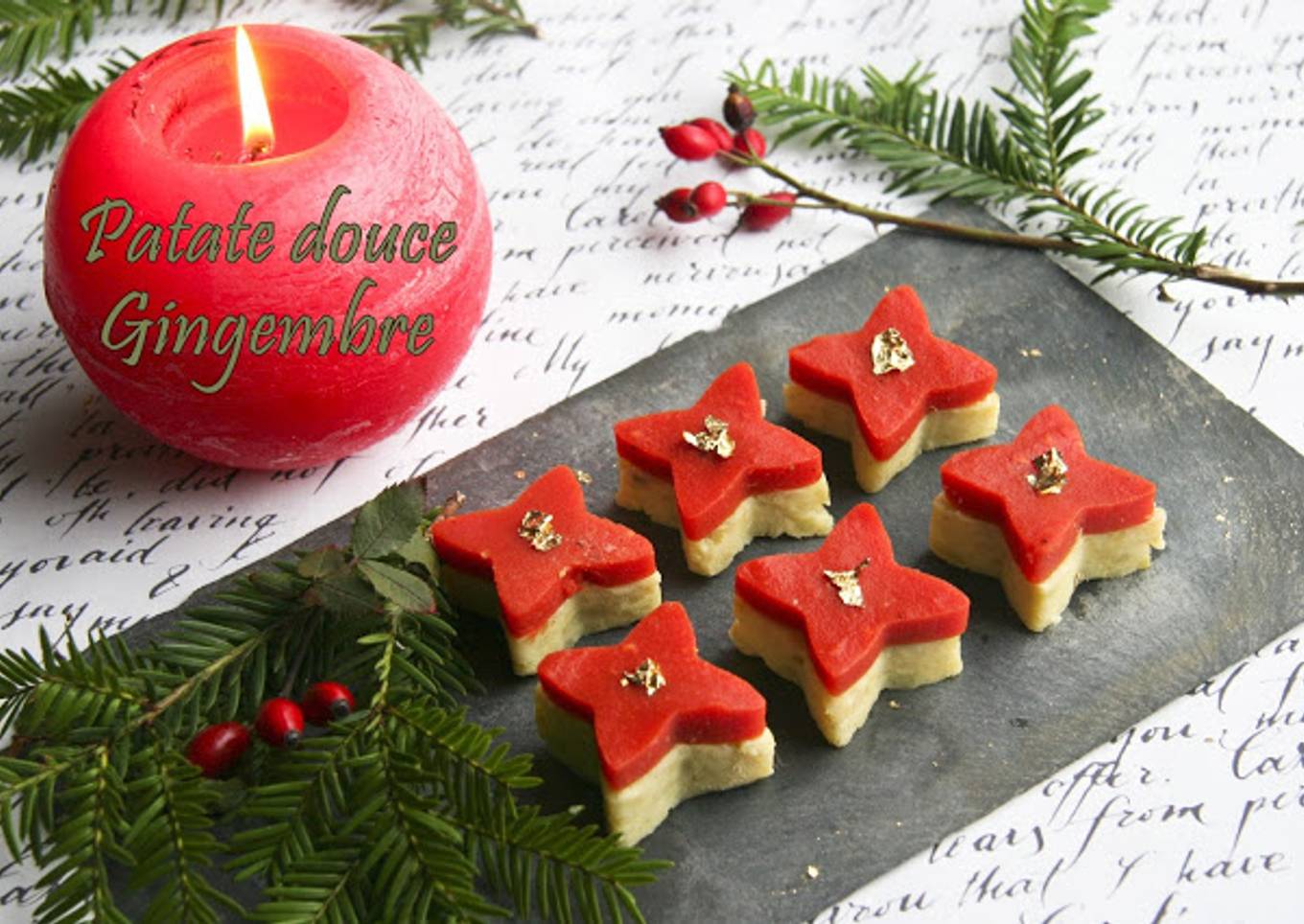 Mises en bouche de patate douce au gingembre