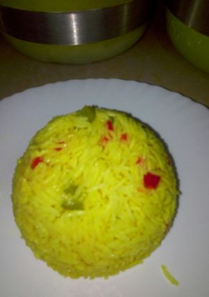 A picture of Vegetable turmeric rice.