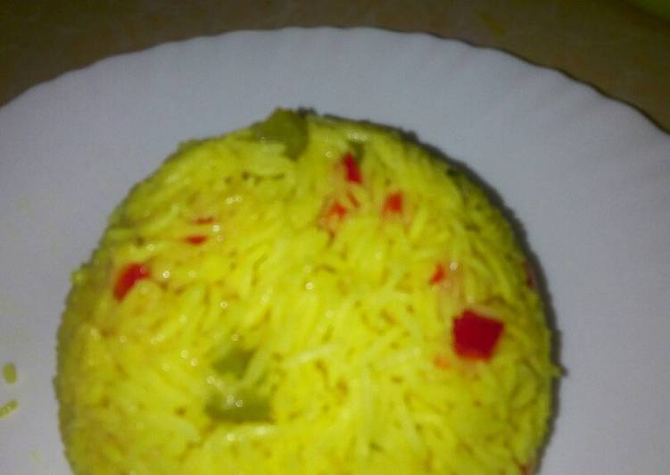Recipe of Quick Vegetable turmeric rice