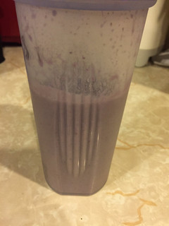 A picture of Berry Banana Protein Smoothie.