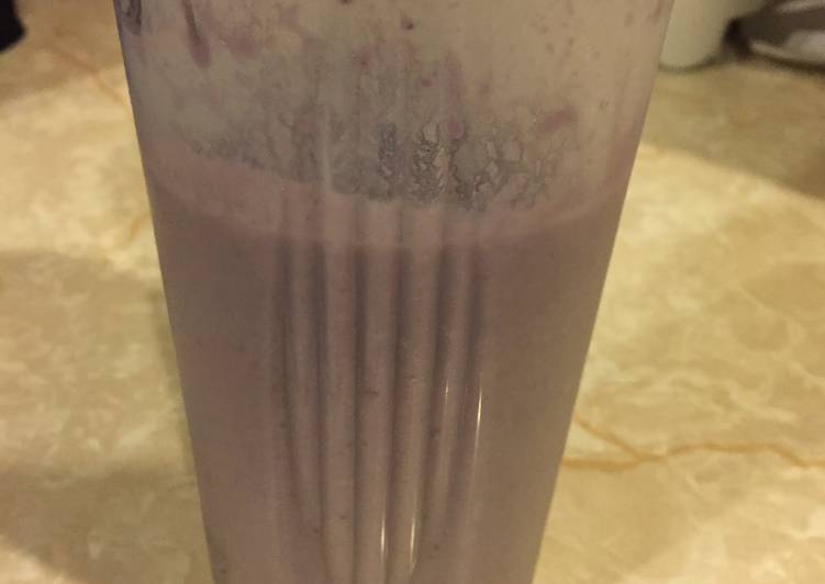 Easiest Way to Make Ultimate Berry Banana Protein Smoothie