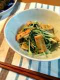 A Quick Side Dish! Stewed Fried Tofu and Mizuna