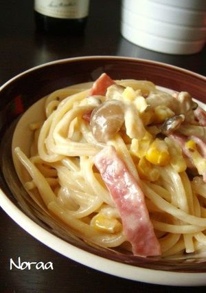 A picture of A Nursery School Pasta with Mellow Cream Sauce.
