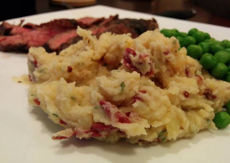 Simple Way to Make Super Quick Homemade Rustic Garlic Mashed Potatoes