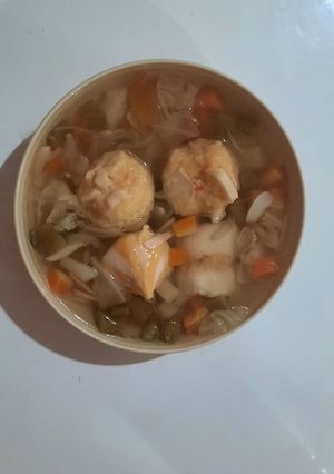 Foto resep Sup baso seafood